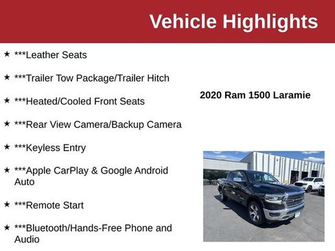 Used 2020 RAM 1500 Laramie AWD/4WD image 10