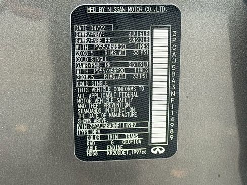 Used 2022 INFINITI QX50 Luxe w/ Appearance Package image 33