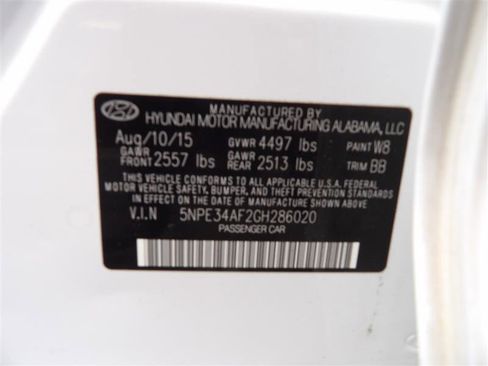 Used 2016 Hyundai Sonata Limited w/ Option Group 04 FWD image 30