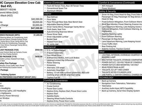 New 2026 GMC Canyon Elevation w/ Convenience Package AWD/4WD image 38