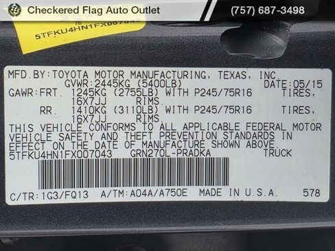 Used 2015 Toyota Tacoma PreRunner w/ SR5 Package image 20