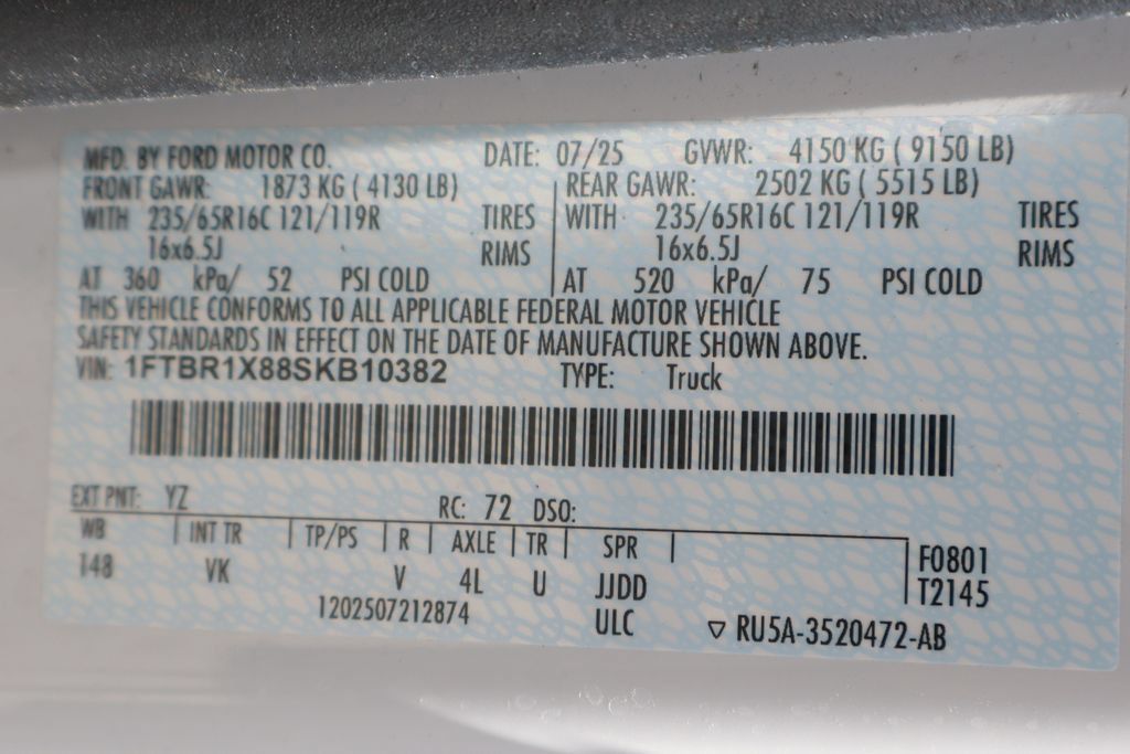 Used 2025 Ford Transit 250 148 High Roof w/ Load Area Protection Package RWD image 41