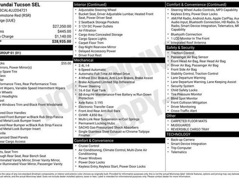 Used 2020 Hyundai Tucson SEL AWD/4WD image 2