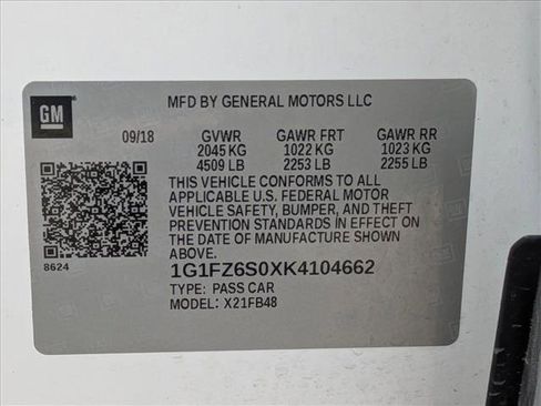 Used 2019 Chevrolet Bolt Premier w/ Infotainment Package image 25