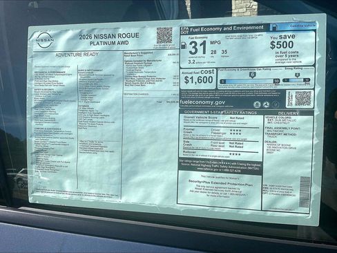 New 2026 Nissan Rogue Platinum w/ Platinum Premium Package AWD/4WD image 13