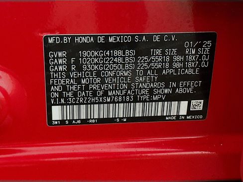Used 2025 Honda HR-V Sport image 12