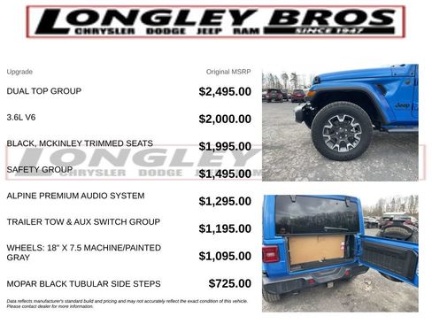 Used 2025 Jeep Wrangler Unlimited Sahara w/ Dual Top Group AWD/4WD image 2
