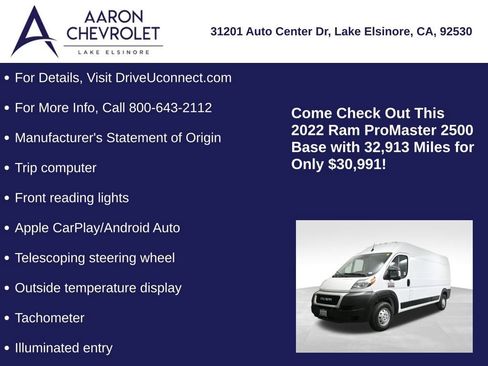 Used 2022 RAM ProMaster 2500 image 25