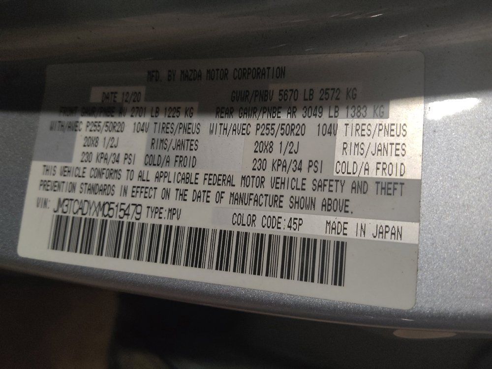 Used 2021 MAZDA CX-9 Grand Touring FWD image 33