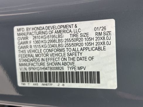 New 2026 Honda Pilot Black Edition image 30