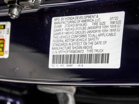 Used 2022 Honda Ridgeline RTL-E image 38