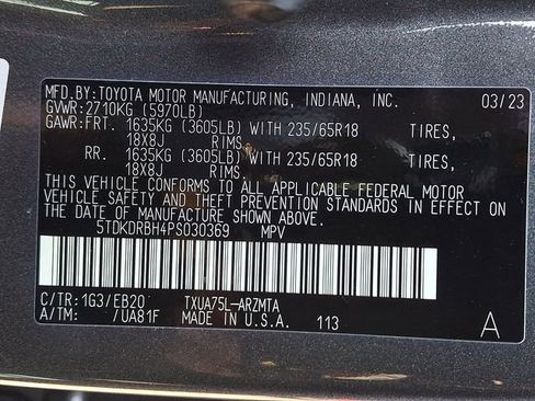 Used 2023 Toyota Highlander XLE AWD/4WD image 27