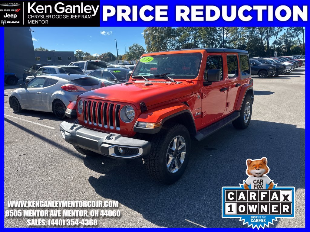 Used 2018 Jeep Wrangler Unlimited Sahara w/ Dual Top Group AWD/4WD image 3