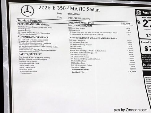 New 2026 Mercedes-Benz E 350 4MATIC Sedan image 26