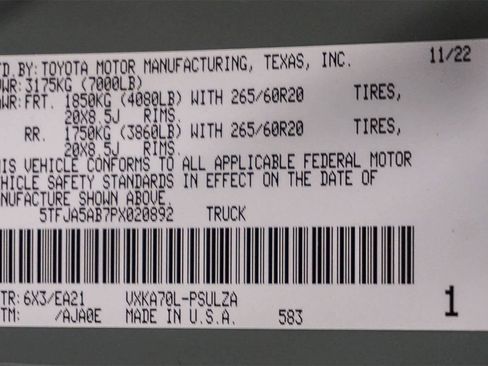 Used 2023 Toyota Tundra Limited w/ TRD Off-Road Package image 32