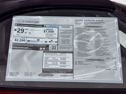 New 2025 MAZDA MX-5 Miata Grand Touring image 17
