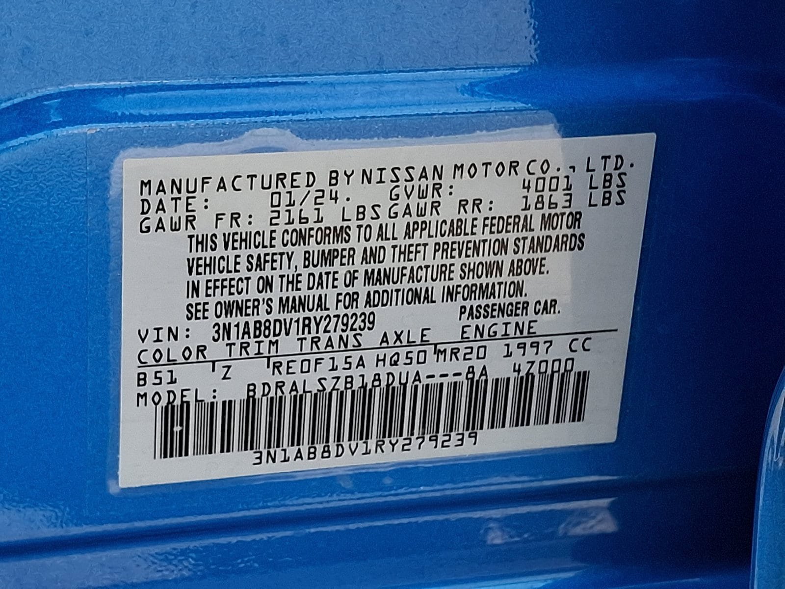 Certified 2024 Nissan Sentra SR w/ SR Premium Package FWD image 27