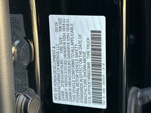 Certified 2024 Honda Ridgeline Sport image 33