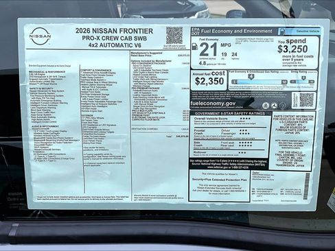 New 2026 Nissan Frontier Pro-X w/ Pro Premium Package image 18