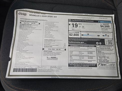 New 2026 Jeep Wrangler Sport image 17