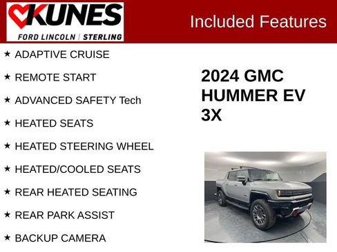 Used 2024 GMC Hummer EV 3X w/ LPO, Sport Package AWD/4WD image 2