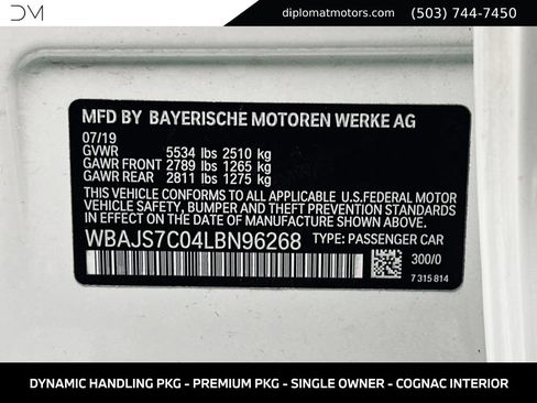 Used 2020 BMW M550i xDrive w/ Dynamic Handling Package AWD/4WD image 51
