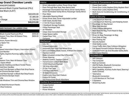 Used 2023 Jeep Grand Cherokee Laredo AWD/4WD image 33