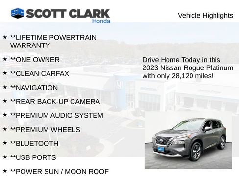 Used 2023 Nissan Rogue Platinum w/ Platinum Premium Package AWD/4WD image 12