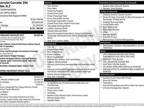 Used 2023 Chevrolet Corvette Z06 w/ Z07 Performance Package image 5