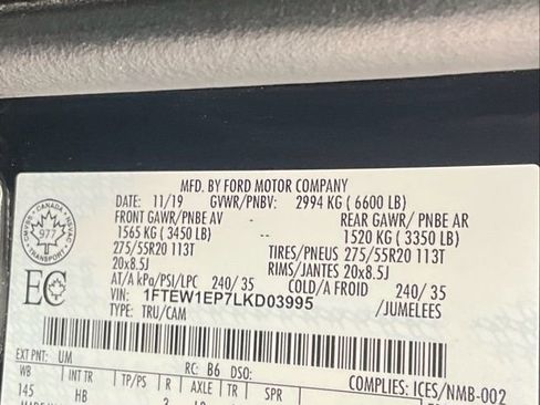 Used 2020 Ford F150 Lariat w/ Equipment Group 502A Luxury image 31