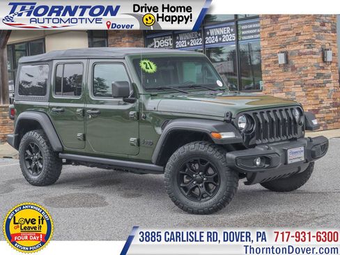 Used 2021 Jeep Wrangler Unlimited Sport image 1