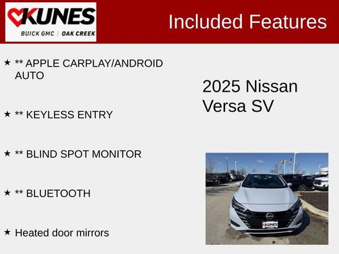 Used 2025 Nissan Versa SV image 2
