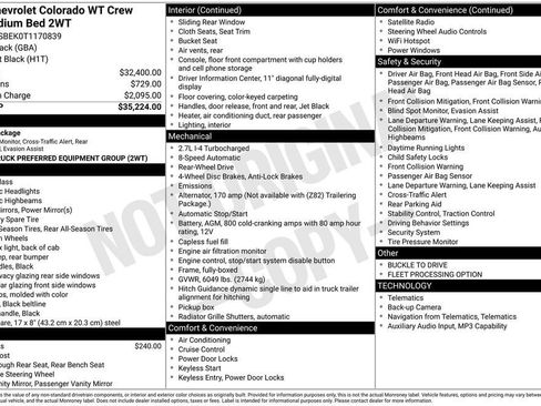 New 2026 Chevrolet Colorado W/T image 4