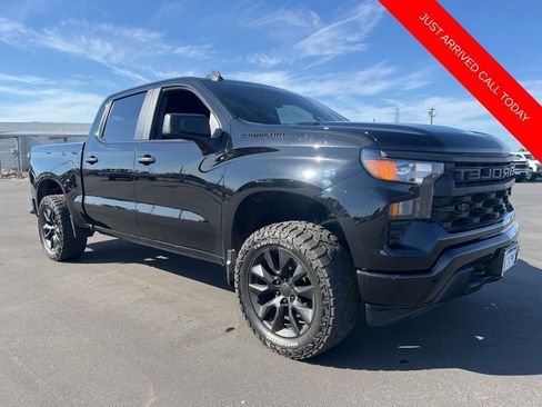 Certified 2025 Chevrolet Silverado 1500 Custom w/ LPO, Dark Essentials Package RWD image 1