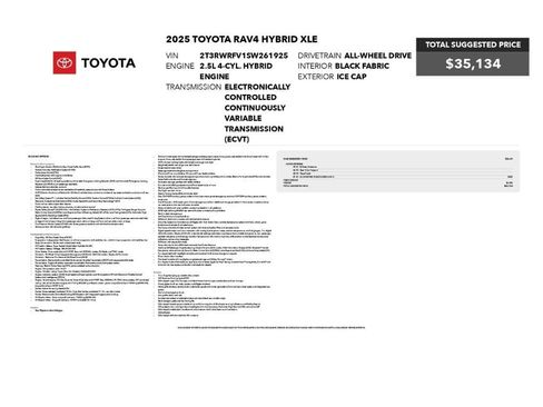 Used 2025 Toyota RAV4 XLE AWD/4WD image 2