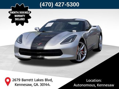 Used 2018 Chevrolet Corvette Stingray Coupe w/ Carbon Flash Badge Package RWD image 1