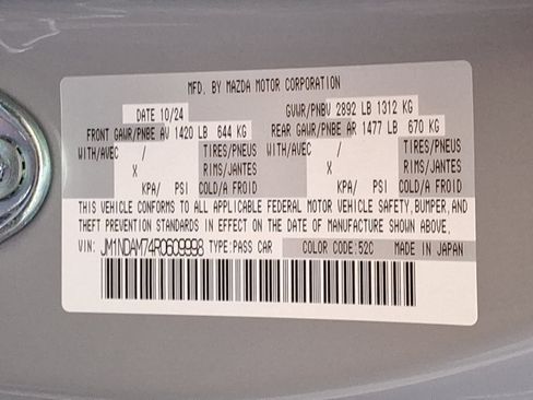 New 2024 MAZDA MX-5 Miata RF Grand Touring image 20