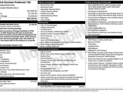 Certified 2023 Buick Envision Preferred w/ Sport Touring Package AWD/4WD image 32