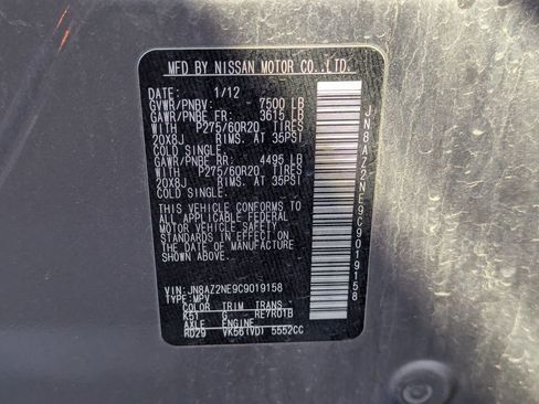 Used 2012 INFINITI QX56 4WD w/ Theater Pkg image 13