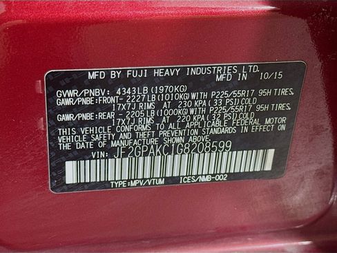 Used 2016 Subaru Crosstrek 2.0i Limited image 39