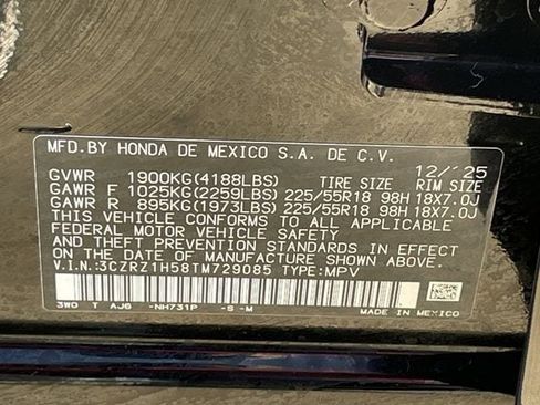 Certified 2026 Honda HR-V Sport image 29