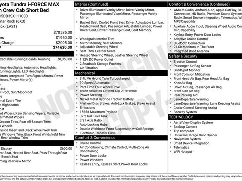 New 2025 Toyota Tundra Platinum AWD/4WD image 2