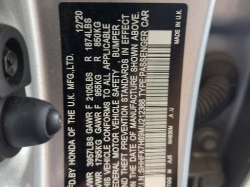Used 2021 Honda Civic EX image 29