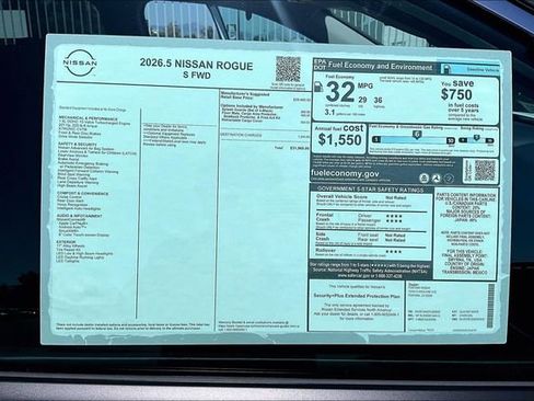 New 2026 Nissan Rogue S FWD image 12