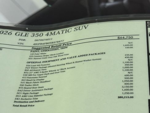 New 2026 Mercedes-Benz GLE 350 4MATIC image 17