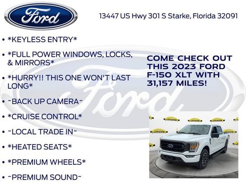 Certified 2023 Ford F150 XLT w/ Equipment Group 302A High AWD/4WD image 12