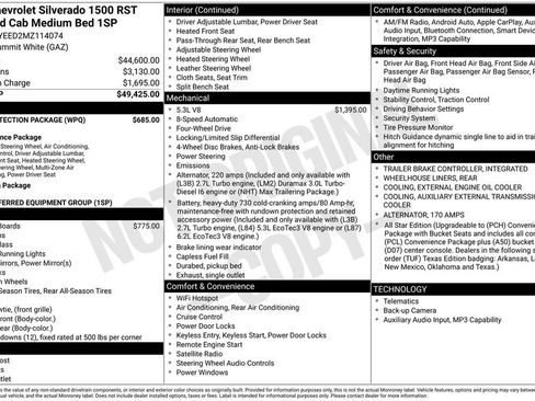 Used 2021 Chevrolet Silverado 1500 RST w/ Bed Protection Package AWD/4WD image 59