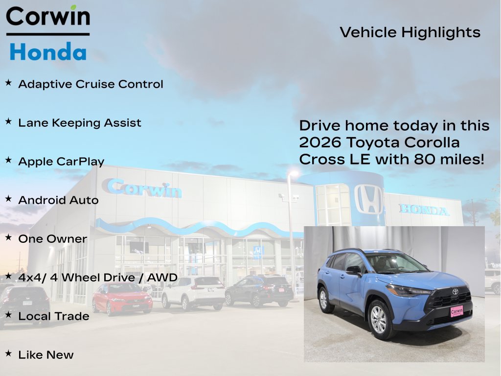 Used 2026 Toyota Corolla Cross LE AWD/4WD image 6
