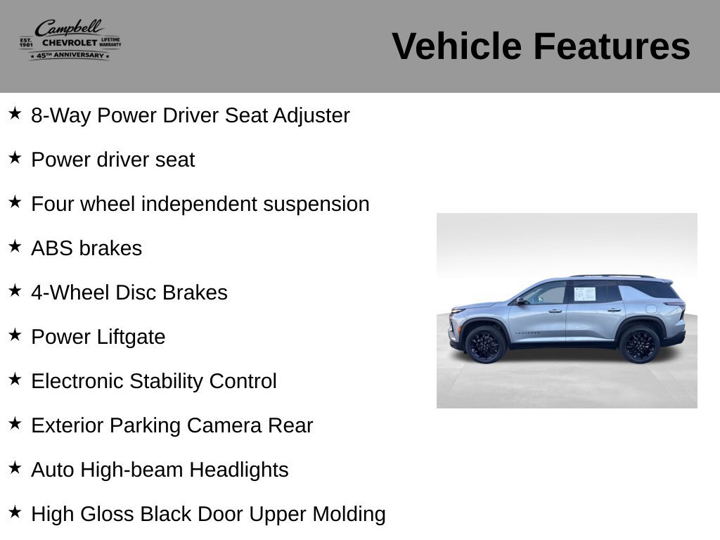 Used 2024 Chevrolet Traverse LT w/ Midnight/Sport Edition AWD/4WD image 10