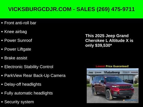 New 2025 Jeep Grand Cherokee L Altitude image 33